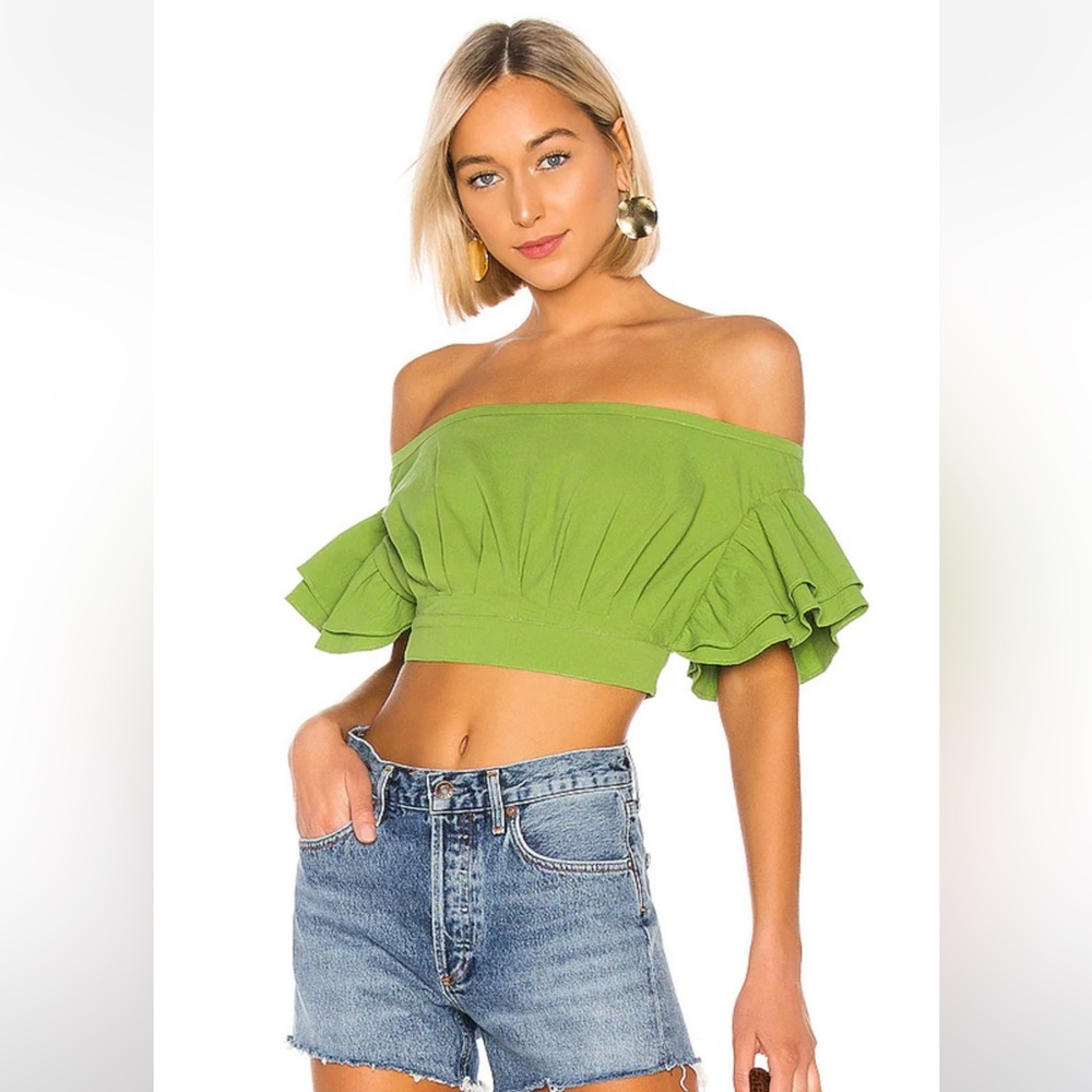 NWT Revolve L’Academie Claude Top in Moss